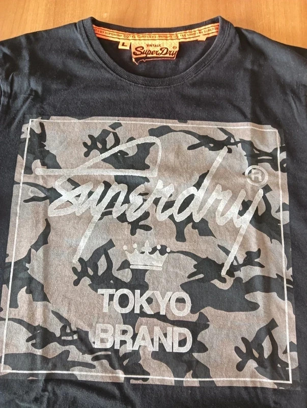 Superdry Black & Grey T-Shirt gallery