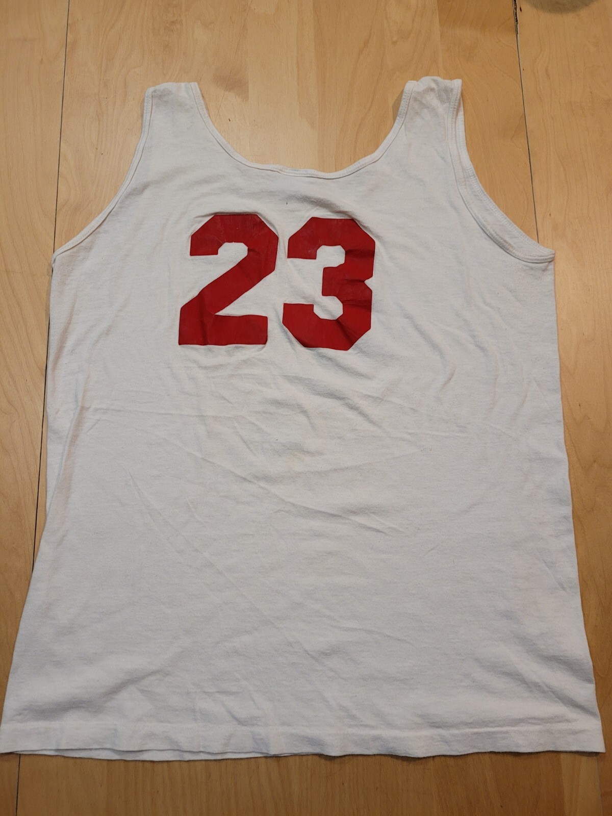 Vtg Chevron #23 People Do, Shirt Tank Top Sleeveless Tee 90s White XL Ship Free gallery