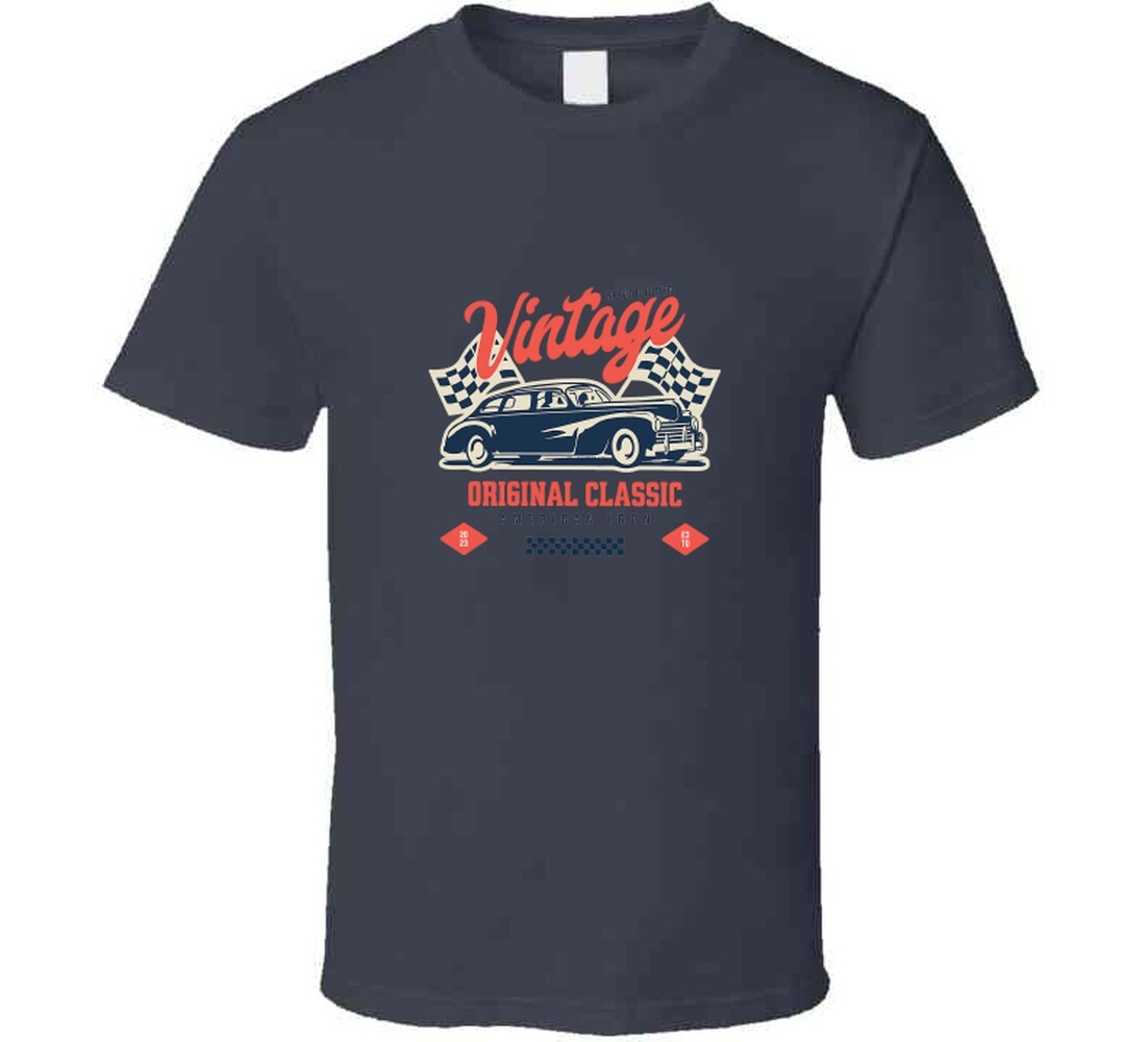 Vintage Car Graphic T Shirt gallery