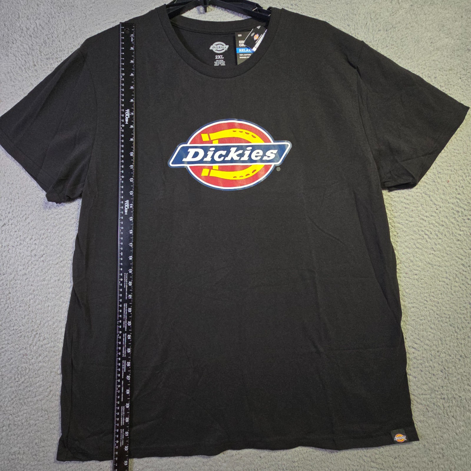 Dickies Shirt Mens 2XL XXL Black Regular Fit Classic Casual Logo Work Wear NWT gallery