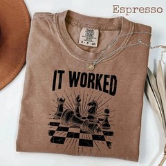 It Worked Shirt, Funny Chess Player Tee, Vintage Checkmate T-Shirt