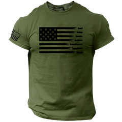 American Flag 2nd Amendment T Shirt, 2A, USA, Patriotic, America, Veteran, Mens