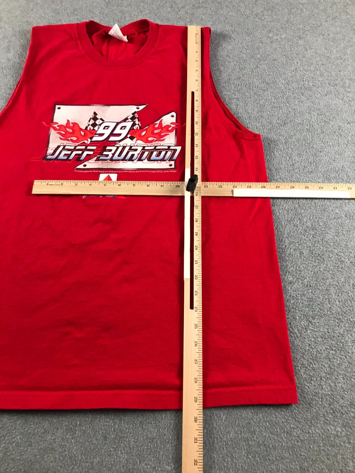 Vintage Alstyle Apparel Activewear Tank Top Shirt Mens XL Red Jeff Burton Citgo gallery