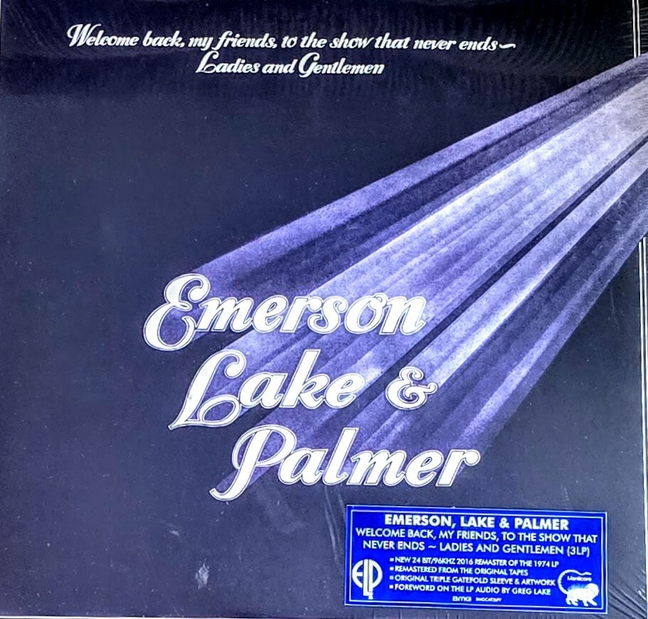 EMERSON , LAKE & PALMER- WELCOME BACK MY FRIENDS TO THE SHOW – VINYL 3-LP SET