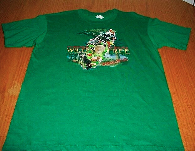 Madagascar Rainforest Forever Wild Forever Free Green T-Shirt Men's Large gallery