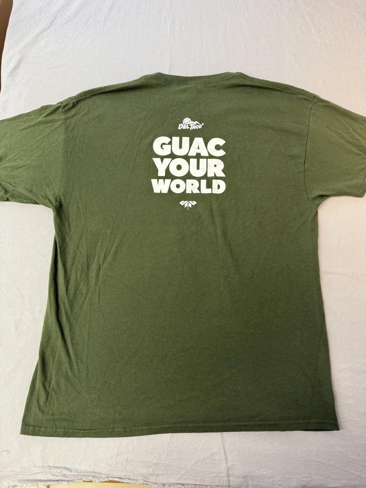 Del Taco Employee T-shirt Fresh Guacamole Guac Your World XL gallery