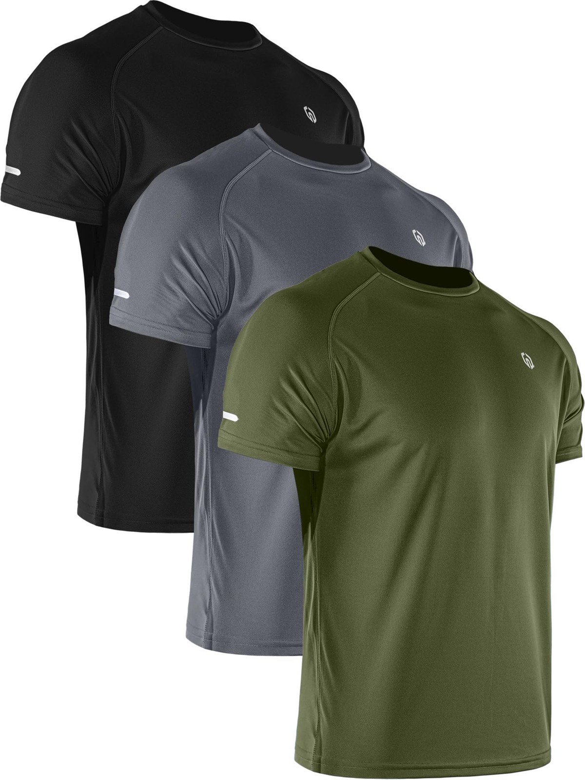 NELEUS Men's 3 Pack Athletic Shirt Dry Fit Gym Workout Running Shirts Moistur... gallery