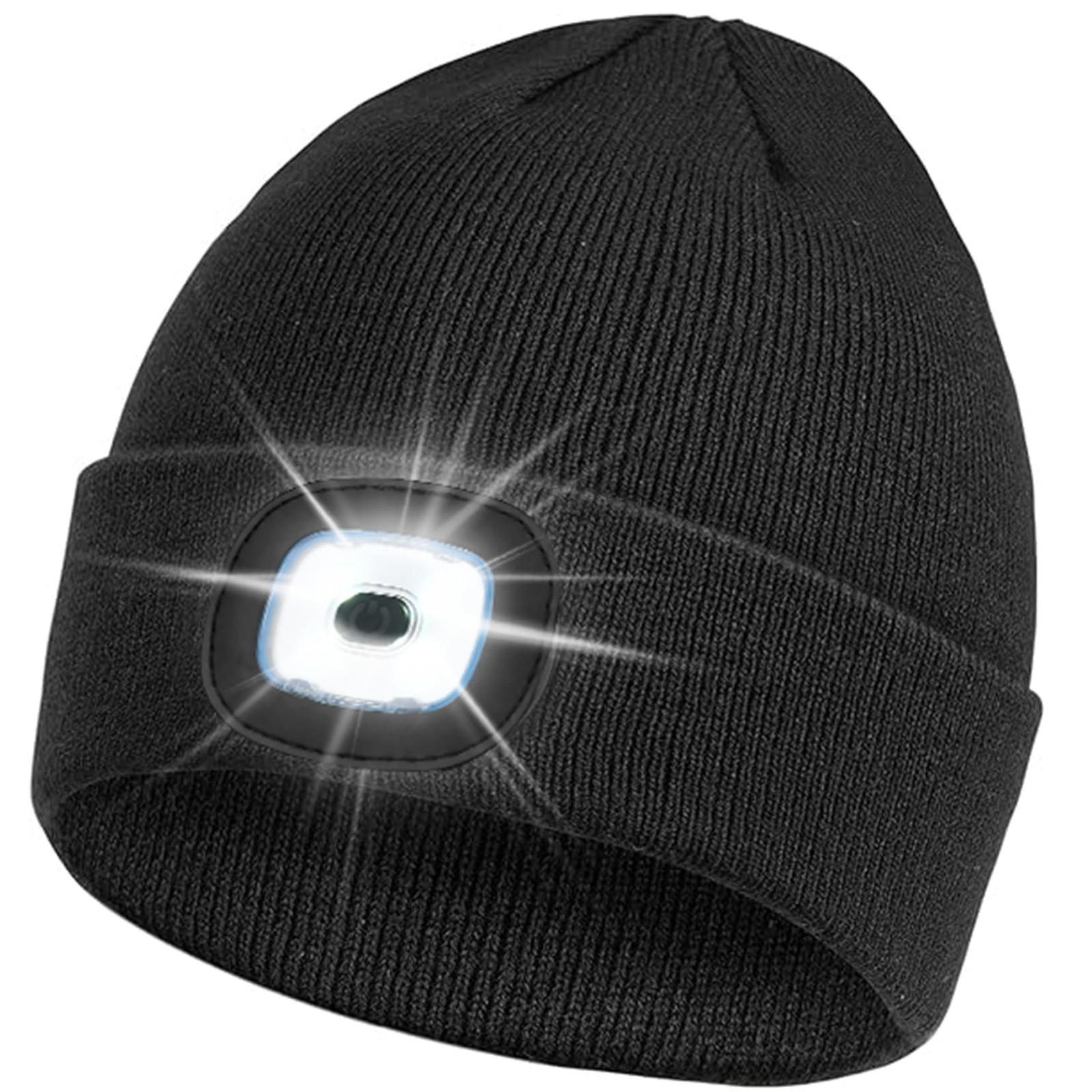 Fathers Day Dad Gifts for Men: USB Rechargeable Unisex Beanie Knit Cap with L…