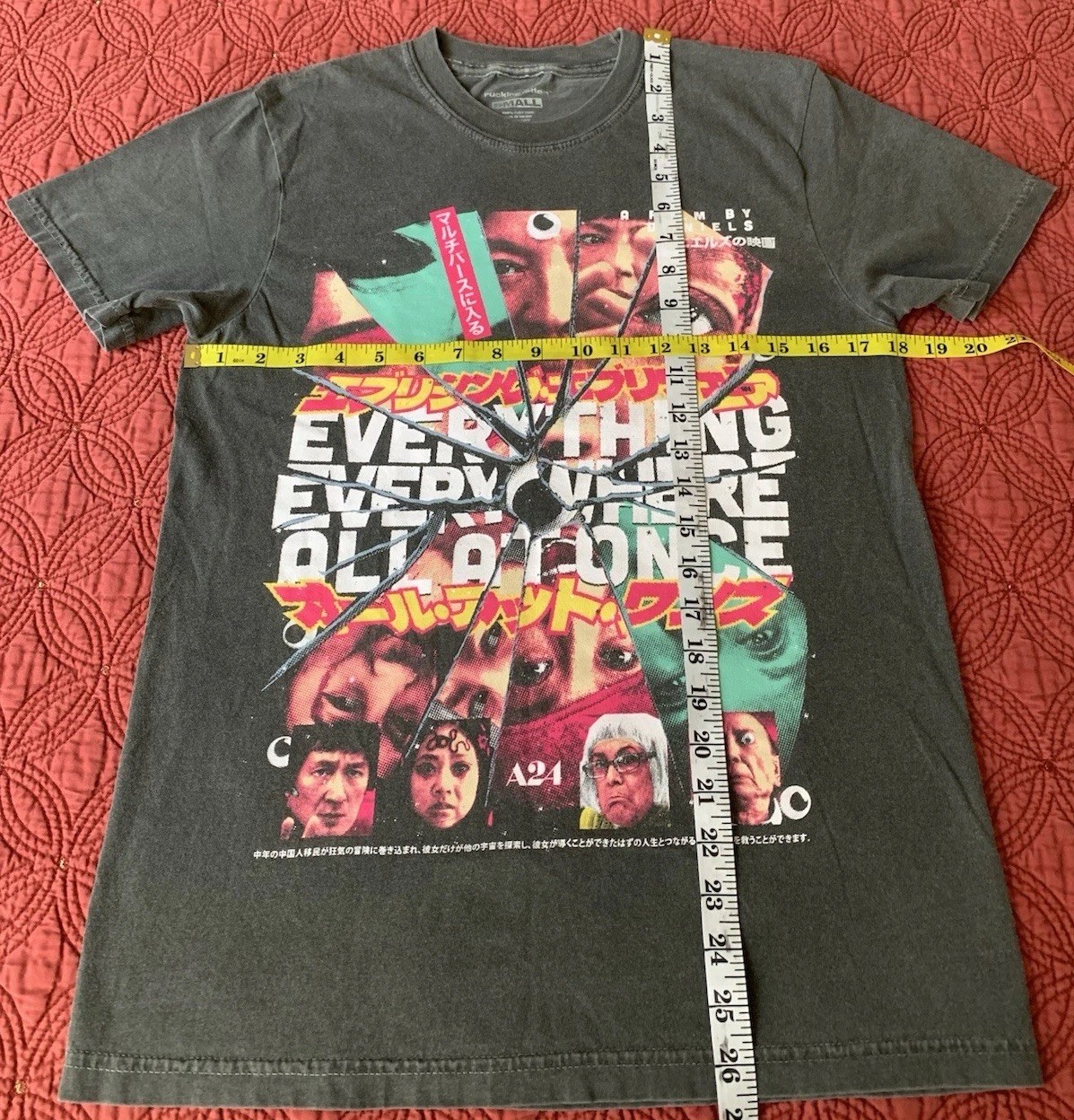 Rucking Fotten EVERYTHING EVERYWHERE ALL AT ONCE Japanese Movie Shirt Mens SMALL gallery