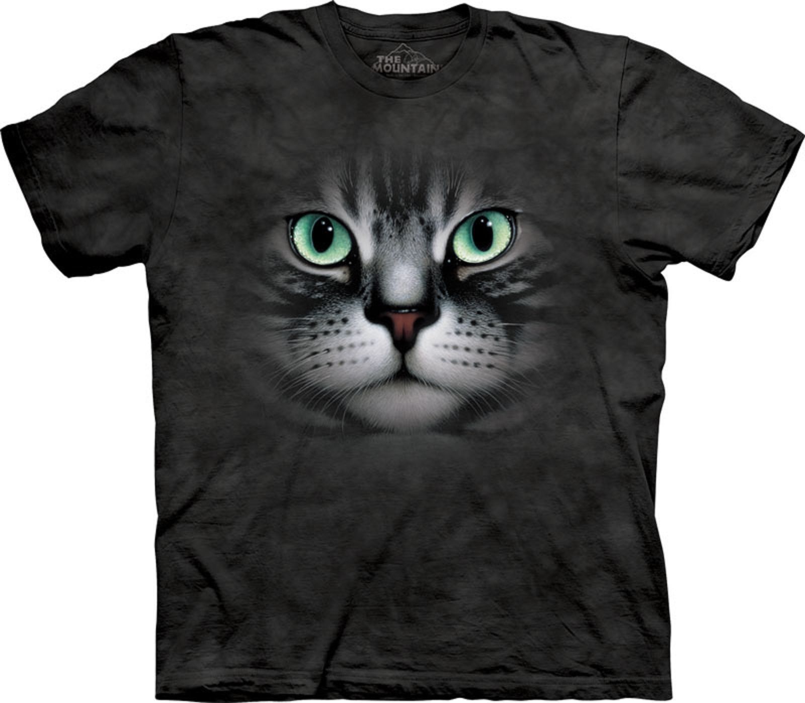 The Mountain Emerald Eyes Cat Kittens Cats Cute Russian Blue Animal T-Shirt S-4X