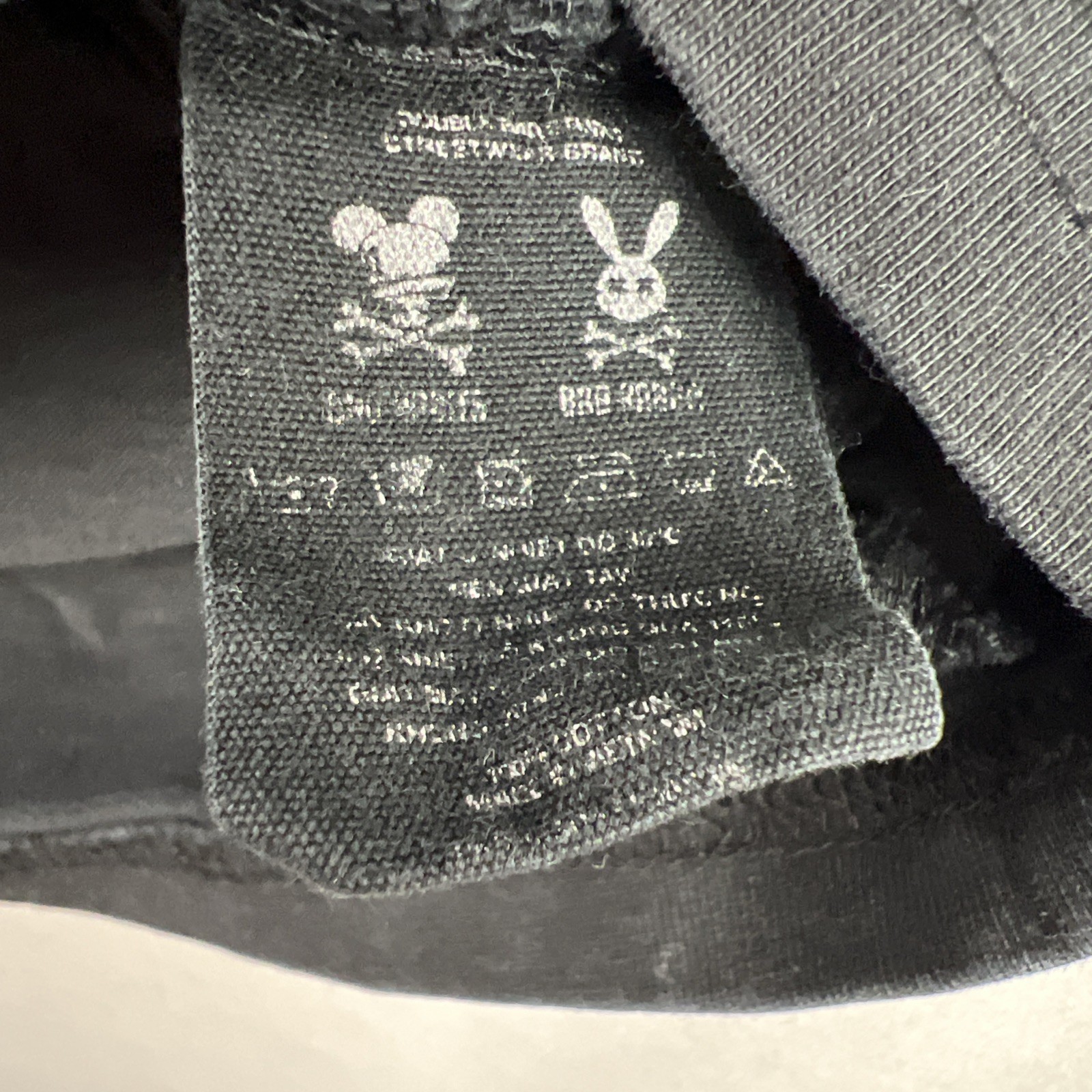 Double Bad Rabbit Graphic T-Shirt Mens S Punk Goth Streetwear Skater Festival gallery
