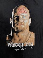 Vintage 1998 Stone Cold Steve Austin 100% Pure Whoop Ass WWF Shirt XL Black