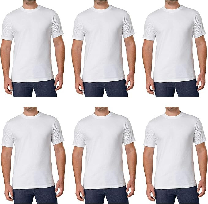 Kirkland Signature Men's Crew Neck T-Shirts | White | Small gallery