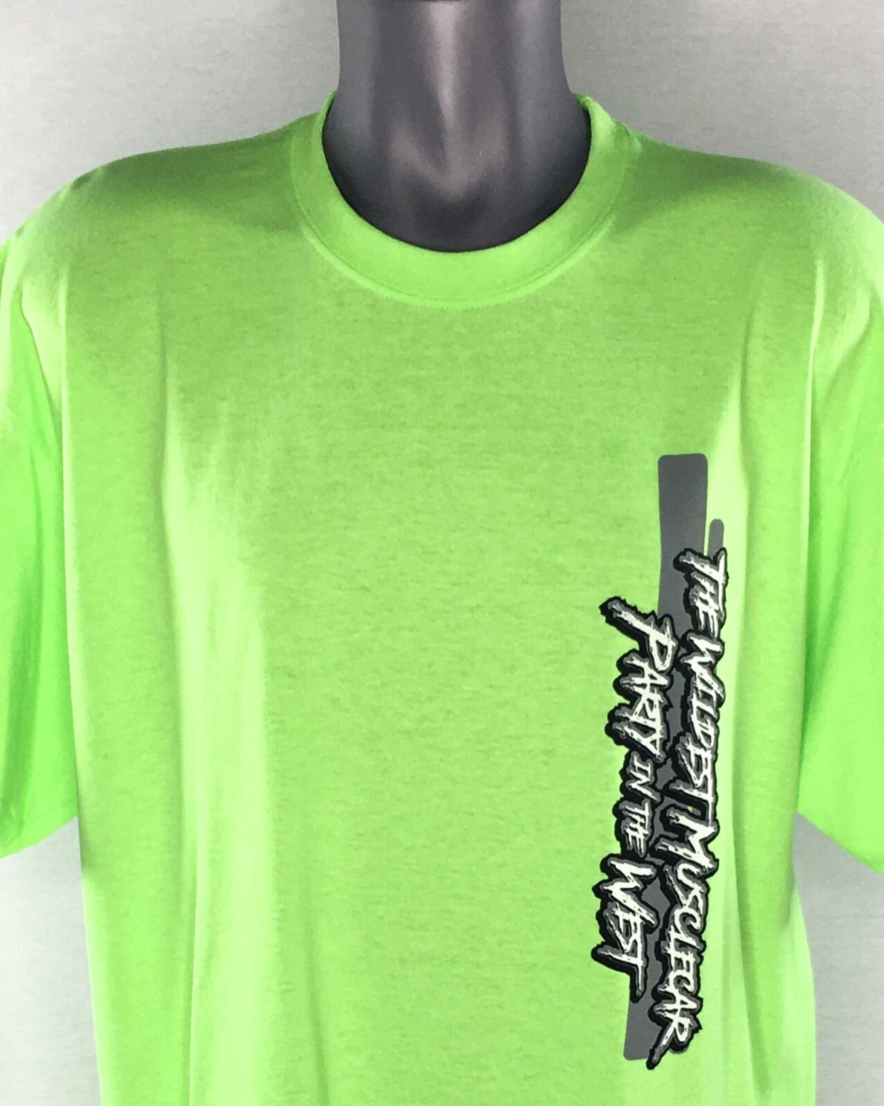 Muscle Cars At The Strip Lime Green Las Vegas Tee T-Shirt Men XL gallery