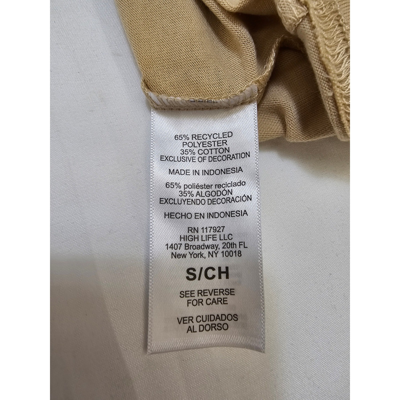 Champion Mens Tee Short Sleeve Crew Neck Western Khaki Tan Small New gallery