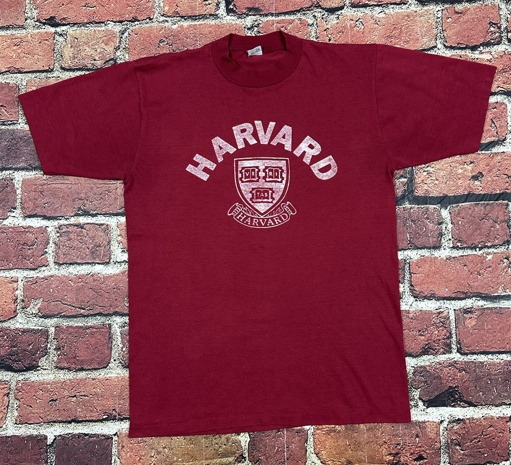 Vintage Harvard University Crest T-Shirt Single Stitch 80s Men’s Large Artex gallery