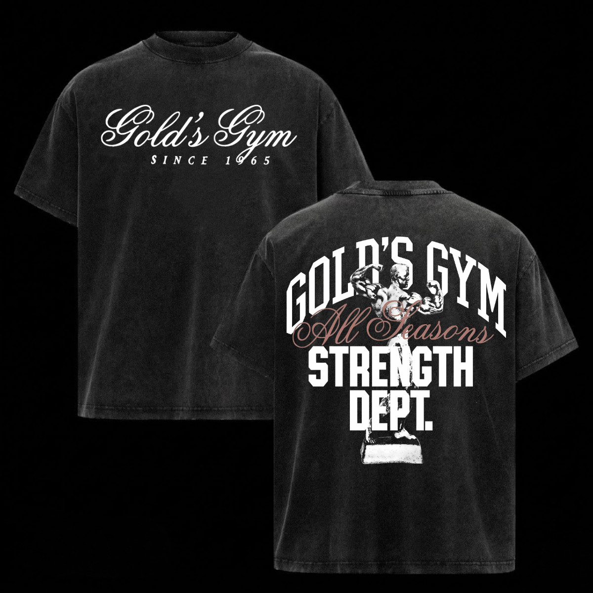 (Collection) Gold's Gym Shirt Heavy Cotton Bodybuilding Gym Shirts For Men Top gallery