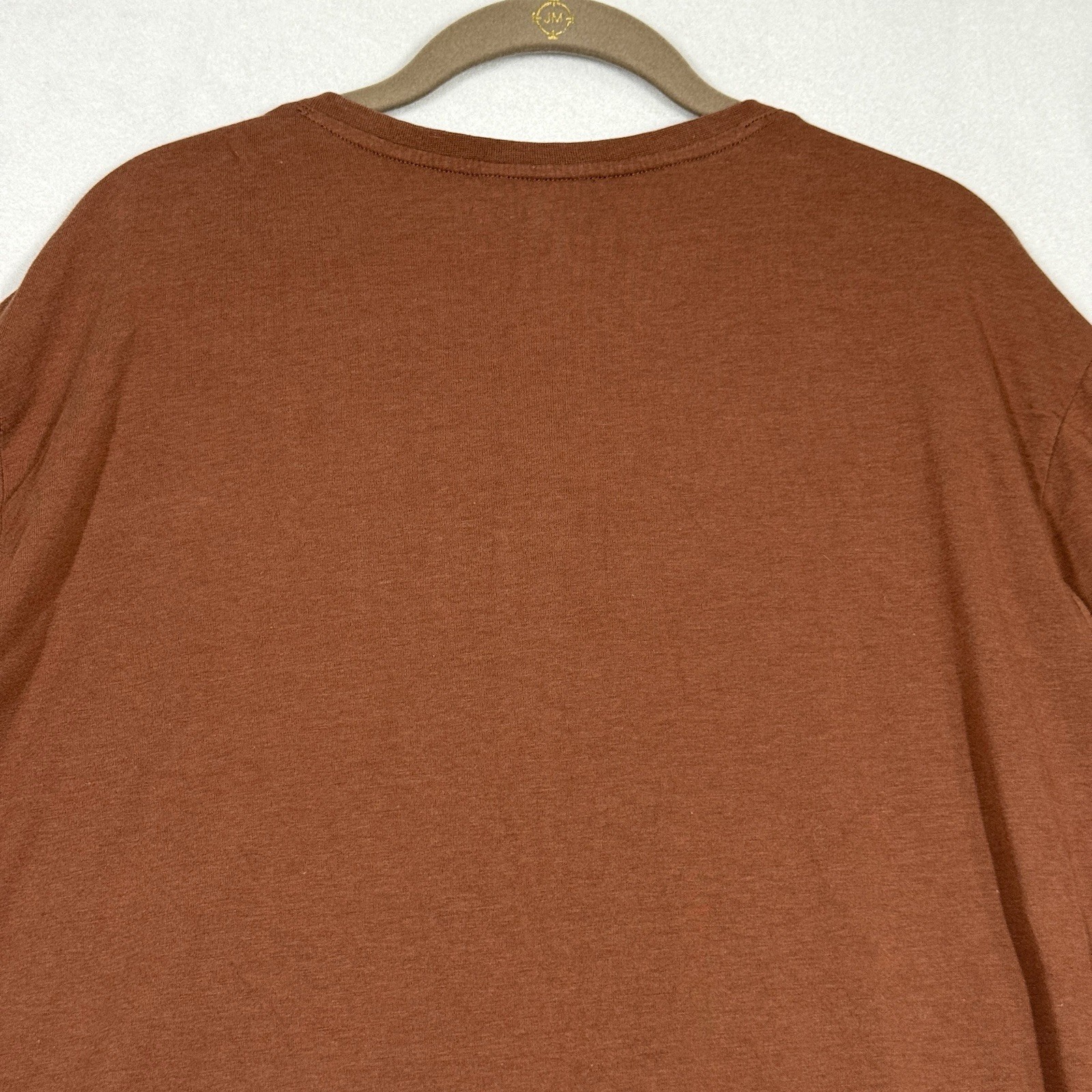 Free Fly Shirt Mens XL Henley Bamboo Blend Long Sleeve Rust Brown Minimalist gallery