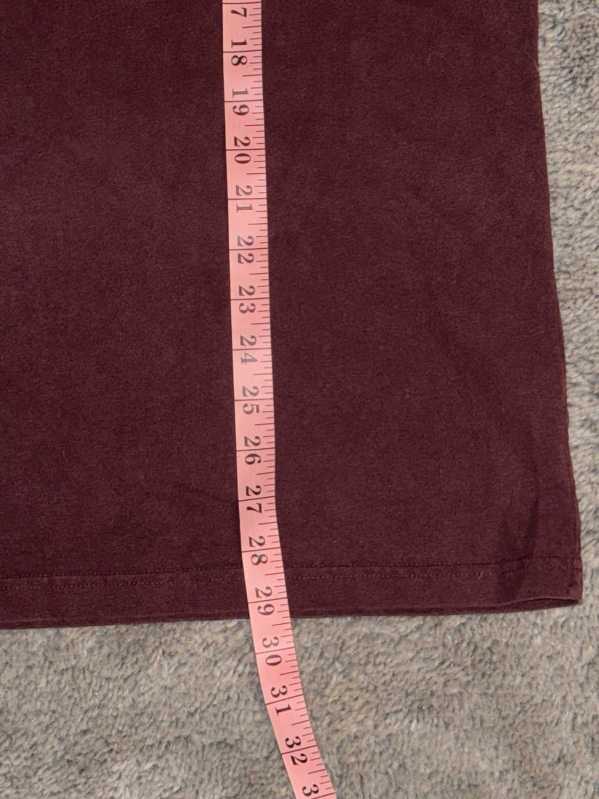 Carhartt K87 Original Fit Burgundy Pocket T-Shirt Men's M Cotton Crew Neck gallery