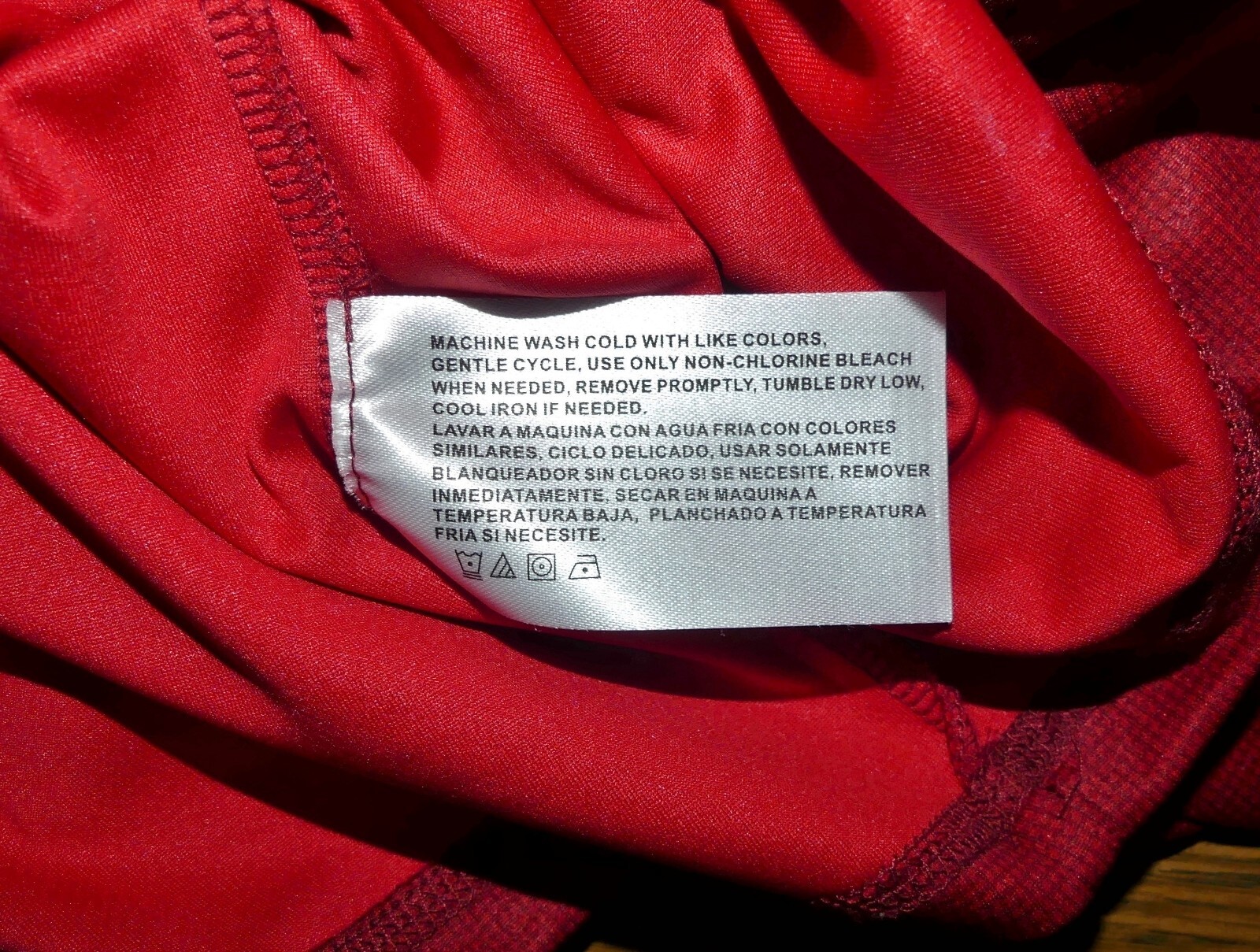 ZX Zeroxposur Mens Cherry Red Tee 100% Polyester T-Shirt Large gallery