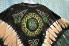 2011 Liquid Blue GRATEFUL DEAD Shamrock V T-Shirt 4XL Skull Tie-Dye Celtic Green