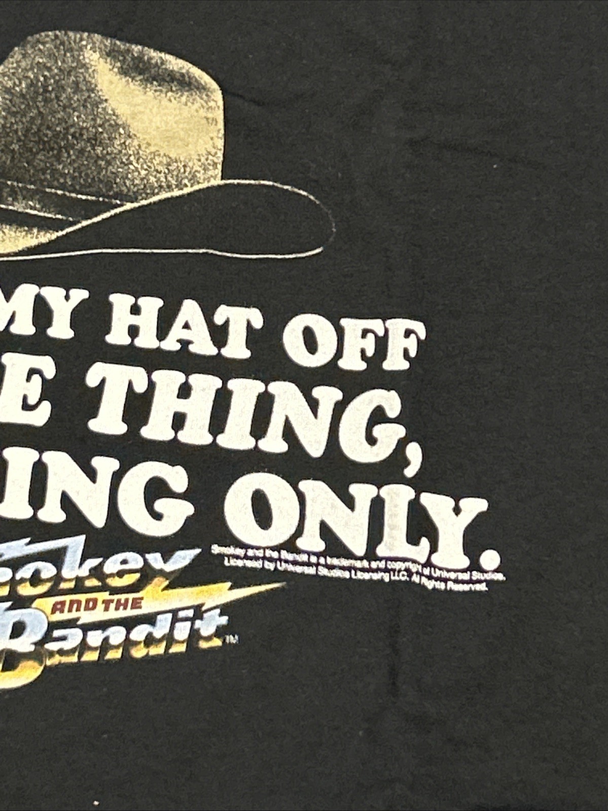 Smokey And The Bandit - Black T-Shirt - Take Off My Hat XXL Fruit Of The Loom gallery
