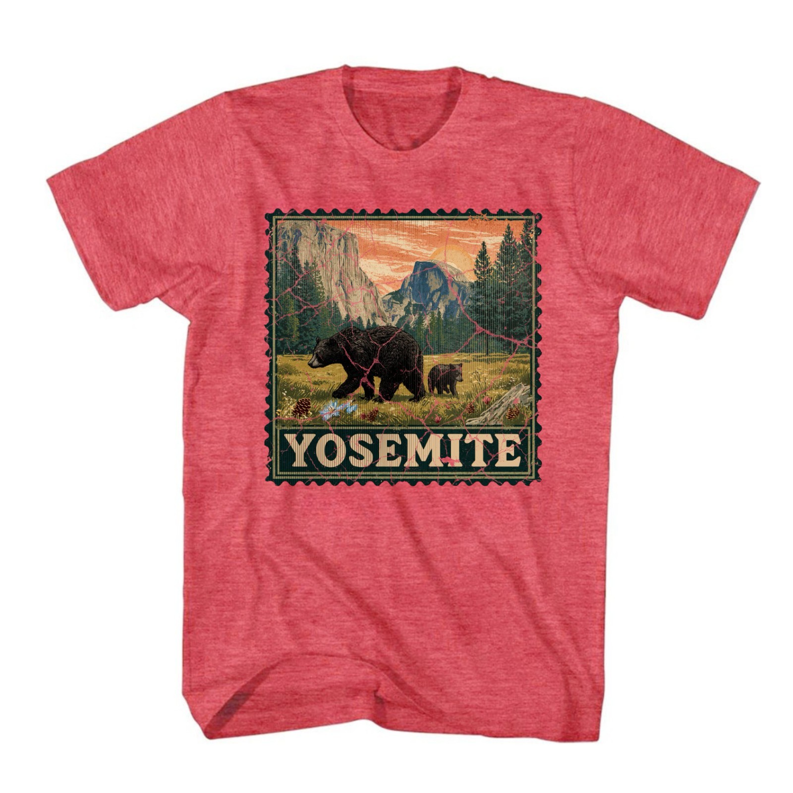 Yosemite National Park Shirt Half Dome Souvenir Shirt Stamp Outdoor Wildlife Tee gallery