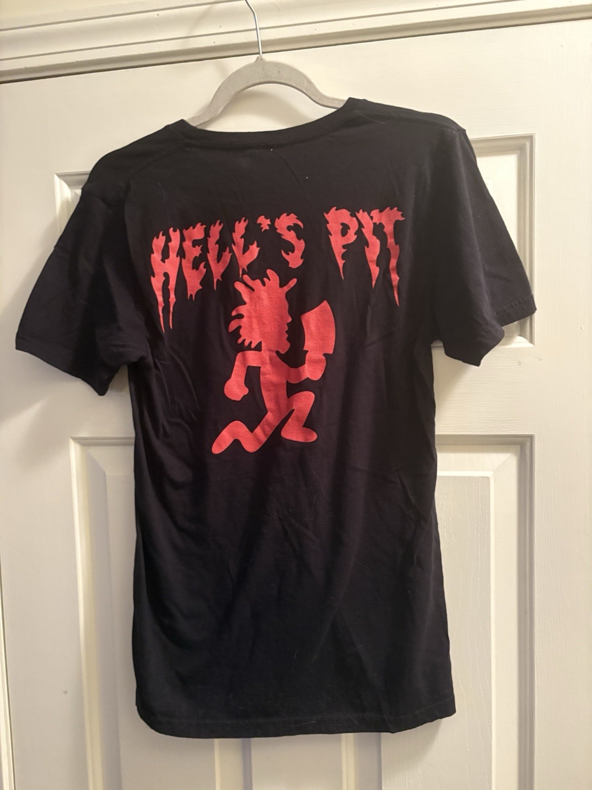 Pop Threads Men’s Small Black ICP Hatchetman Hell’s Pit Double-Sided Cotton Tee gallery