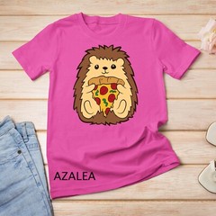 Cute Hedgehog Eating Pizza Kids Fast Food Pizza Lover Gift Unisex T-shirt