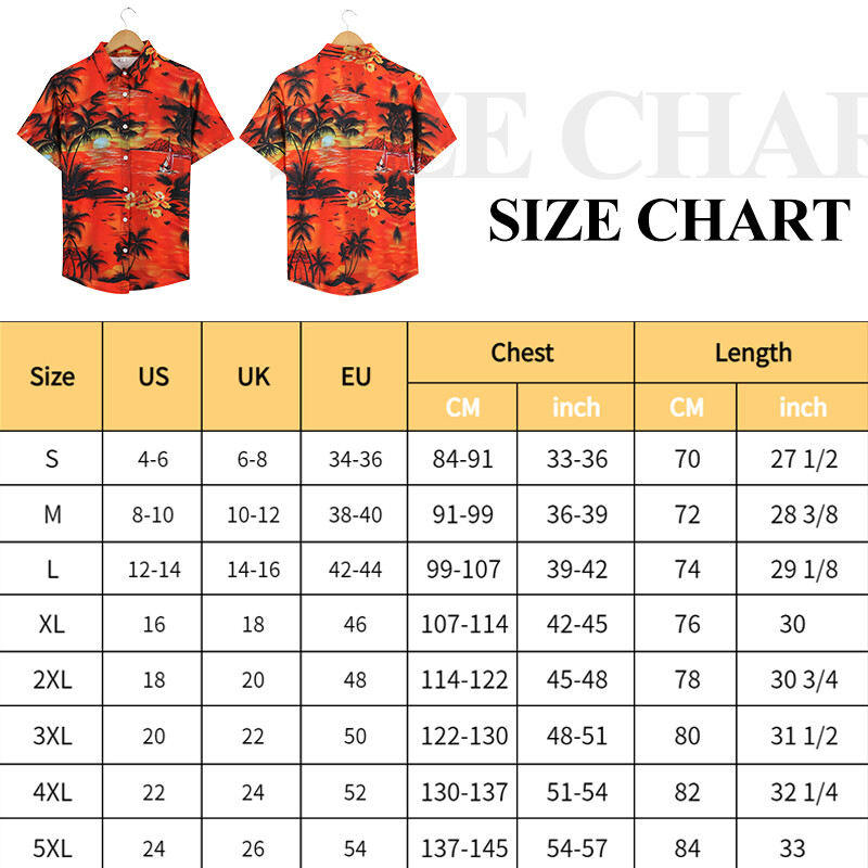 Hawaiian Shirt Men Aloha Summer Casual Beach Button-Down Cruise Holiday Party UE gallery