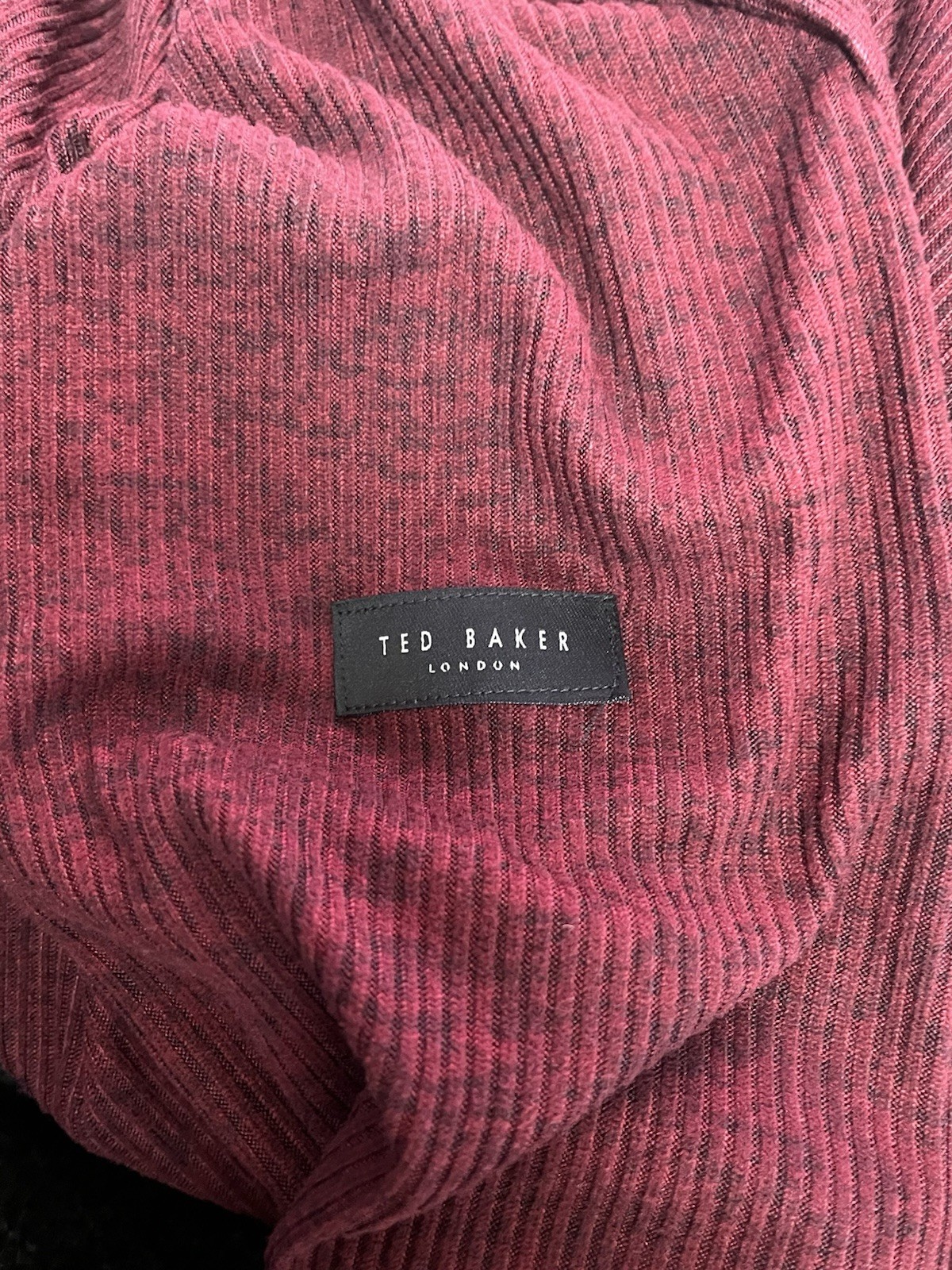Ted Baker Long Sleeve Rib Cree Men's Tee Size M gallery