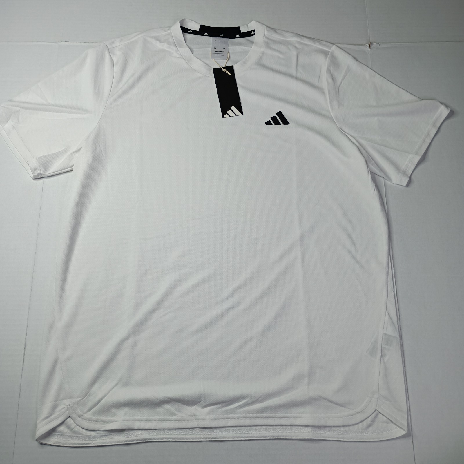 Adidas Men’s AEROREADY D4M Tee Size L Large T-shirt Training White HF7215