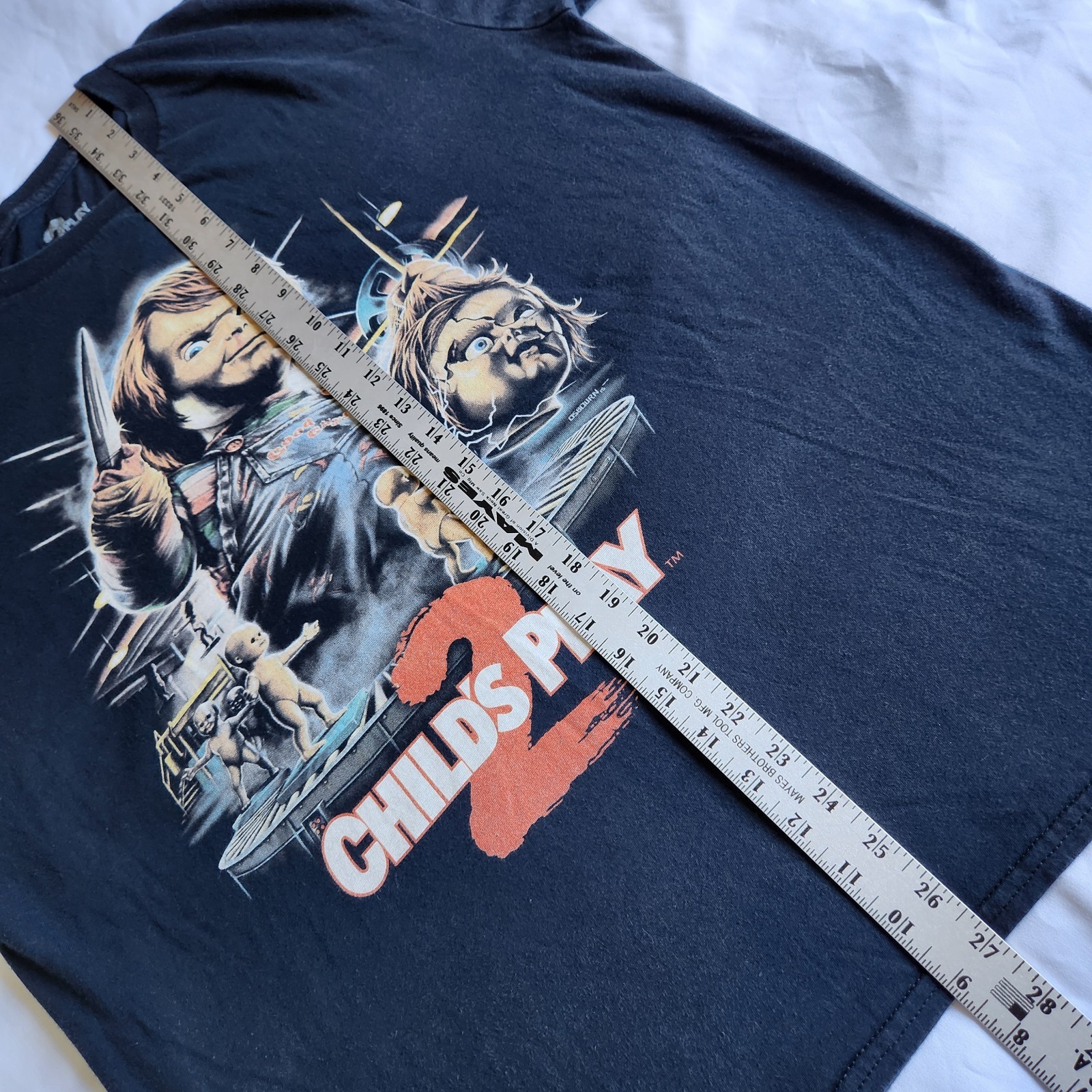 Child’s Play 2 Chucky Killer Horror Movie Fright Rags Black Lrg Graphic T-Shirt gallery