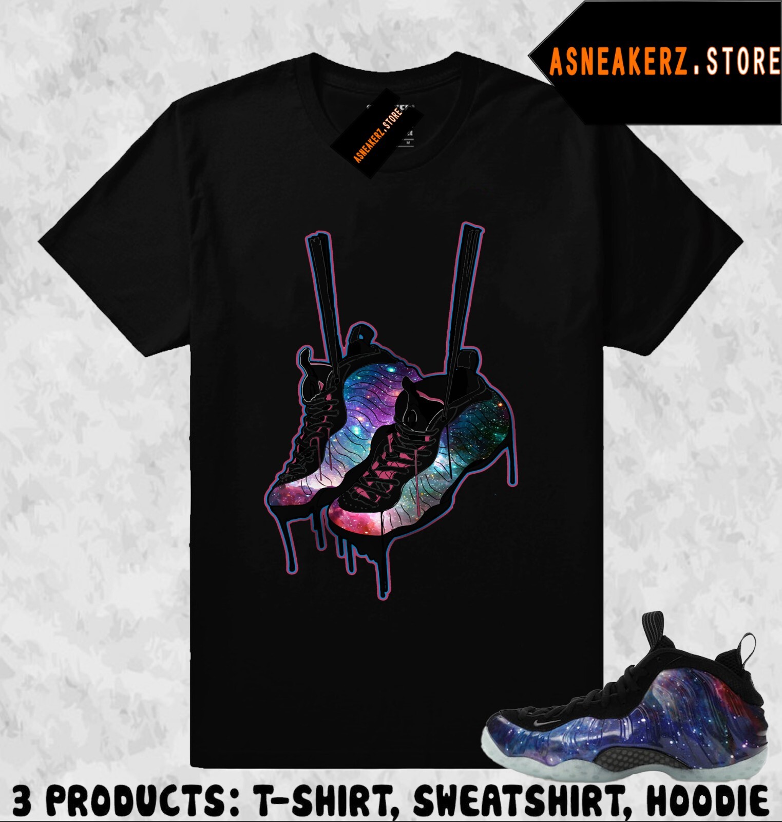 Shirt To Match Foamposite One Galaxy 2025 Sneaker Matching Tee Sneakerhead Foams gallery