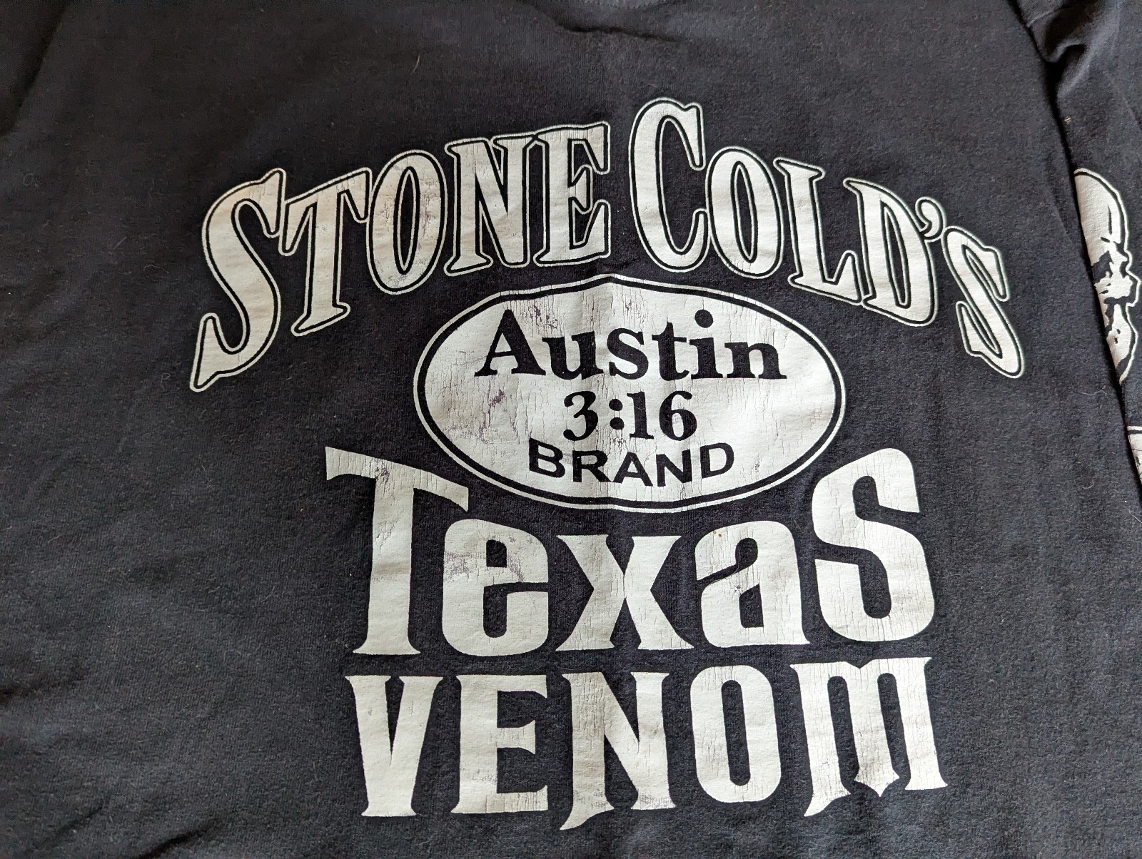 Vintage Stone Cold's Texas Venom 101 Proof Skull WWF y2k Long Sleeve T-Shirt XL gallery