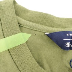 Ben Sherman Tipped Cuff Short Sleeve Tee Loden Green Mens Small New Imperfection