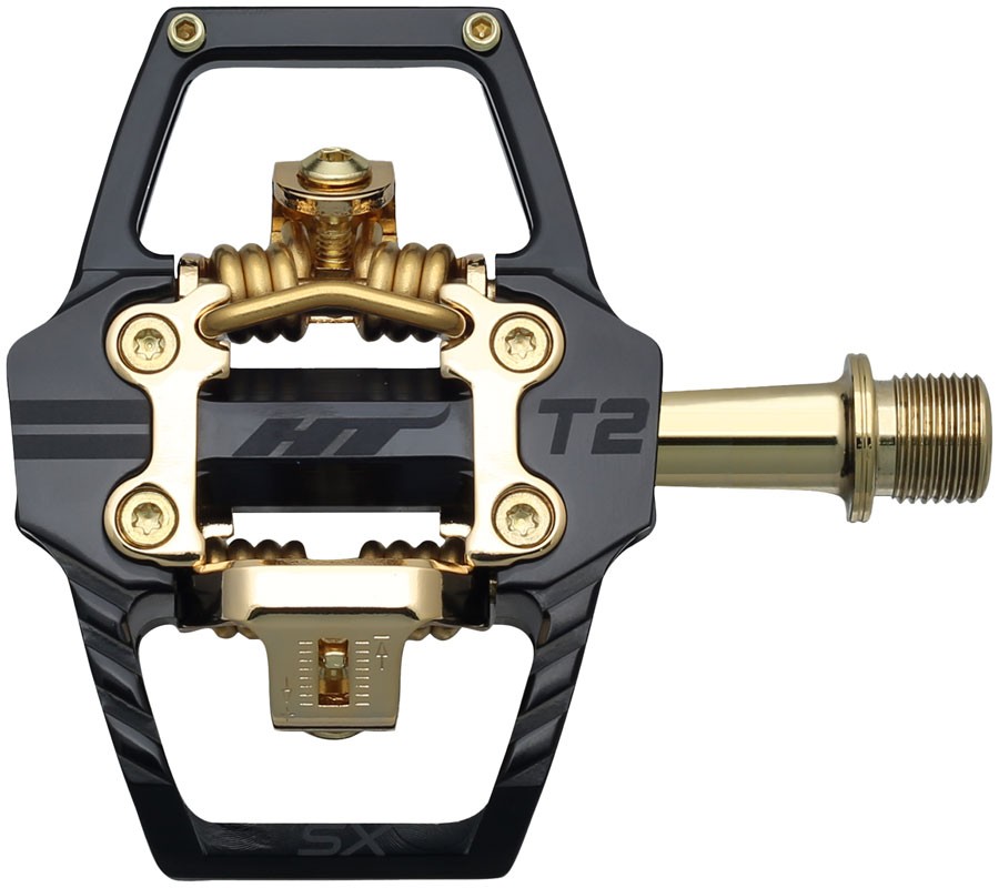 T2-SX Pedals – HT Components T2-SX Pedals – Dual Sided Clipless with Platform,
