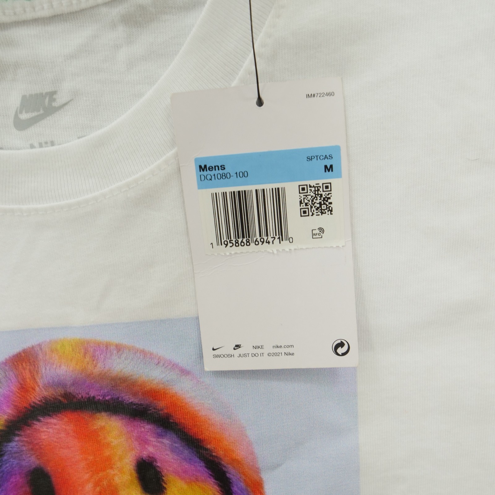 Nike x J Balvin Shirt Mens Medium White Graphic Print Crew Neck Short Sleeve New gallery