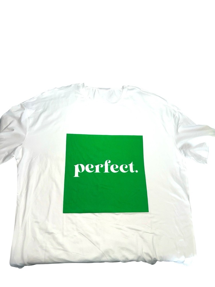 Men’s SHEIN Perfect Square White T-Shirt Size XL Comfy Soft Material