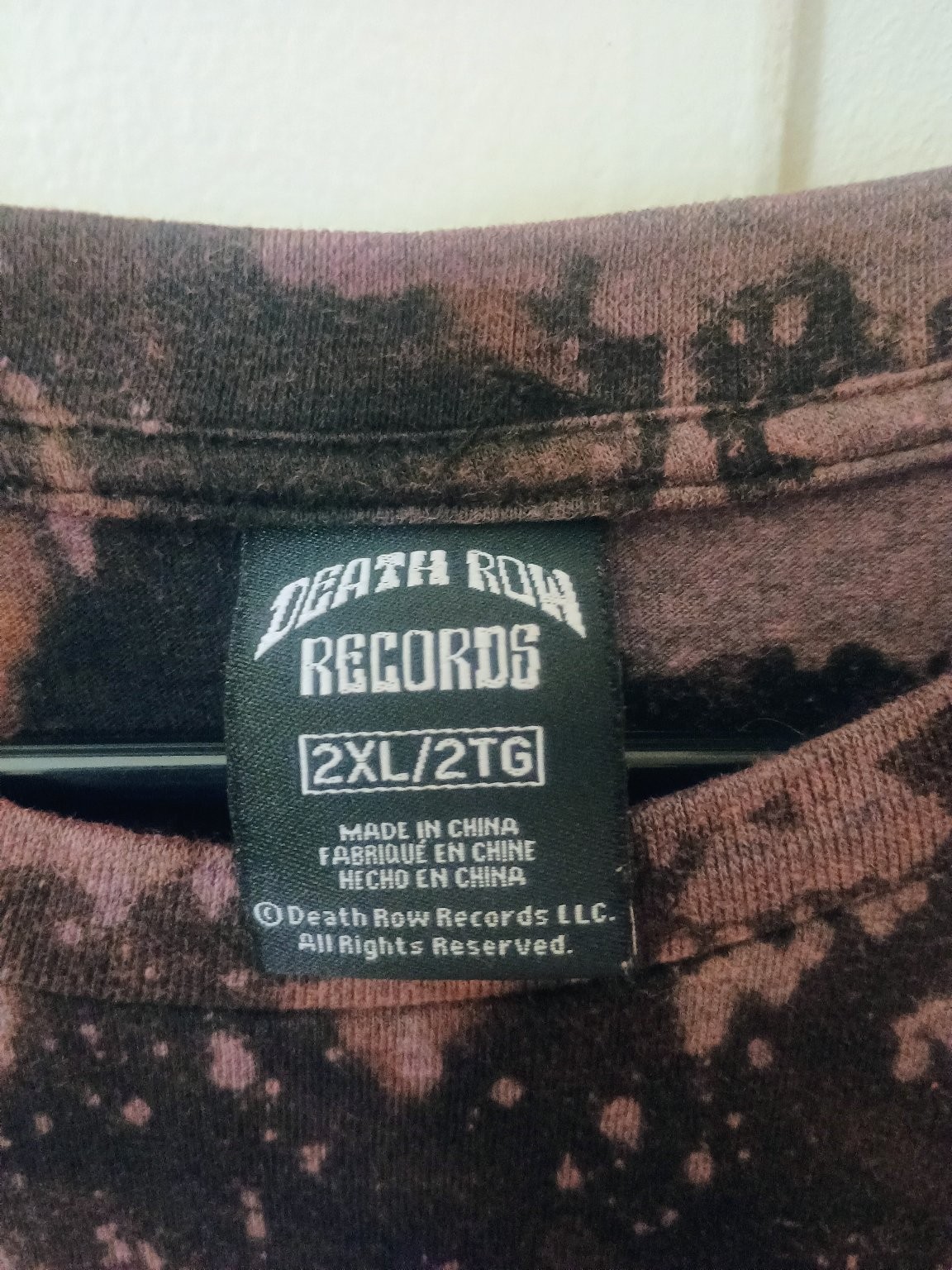 Snoop Dogg Purple Bleach Tie Dye Death Row T-Shirt Men’s 2XL Rap Retro 90s Style gallery