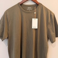 Quince Tee Set 100% Pima Cotton Luxe Touch Long Sleeve Lot of 2 Olive Navy NWOT