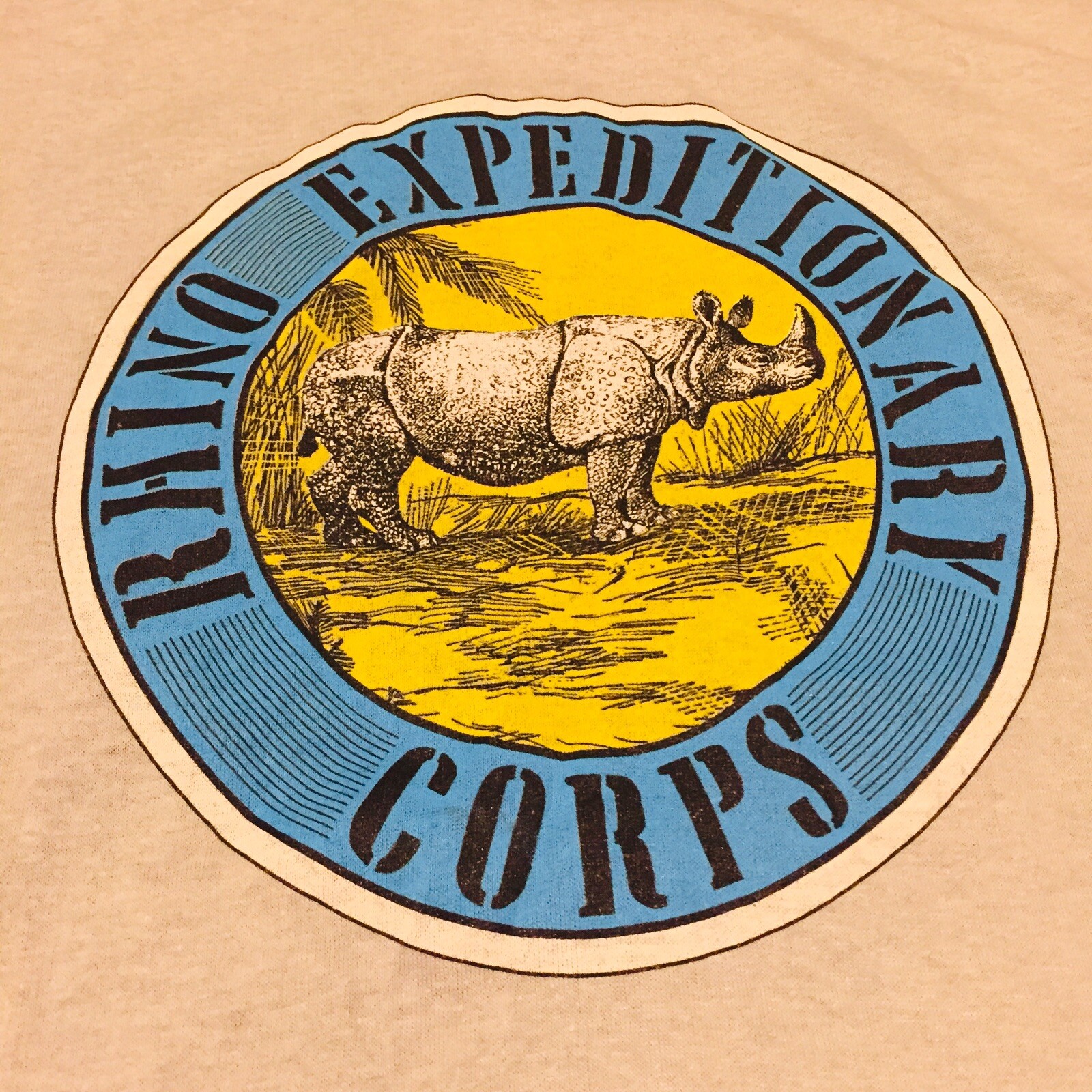 Vintage SELEC-T TeeJays Rhino Expeditionary Corps T-Shirt USA Single Stitch XL gallery