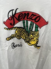 KENZO Paris Tiger Graphic Crew Neck Short Sleeve T-Shirt White/Black Men’s L