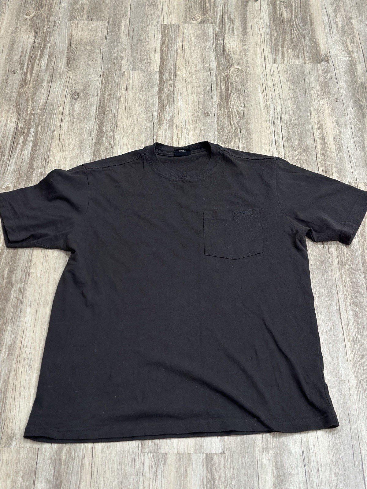 Filson Men’s Pocket Tee (lot Of 2) Heathered Gray , Washed Black Size Medium gallery