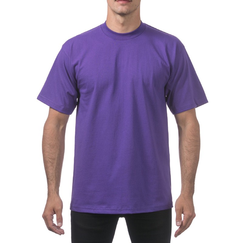 PROCLUB MENS HEAVYWEIGHT SHORT SLEEVE T SHIRTS PRO CLUB CASUAL COTTON TEE SHIRT gallery