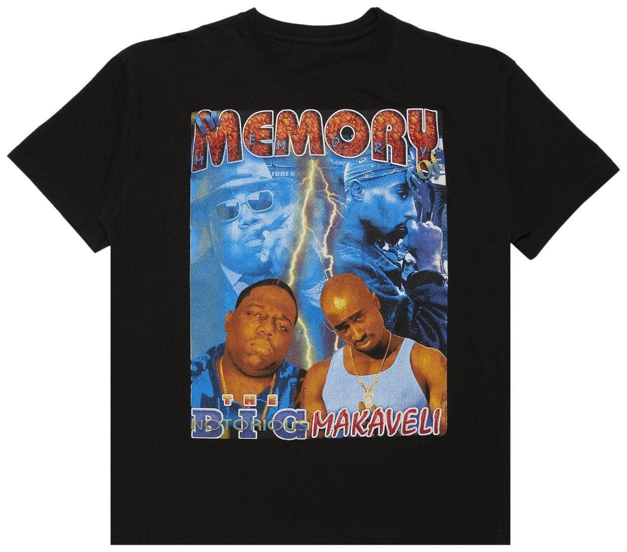 Vintage Biggie & Tupac Please Stop The Violence T-Shirt Font Side gallery