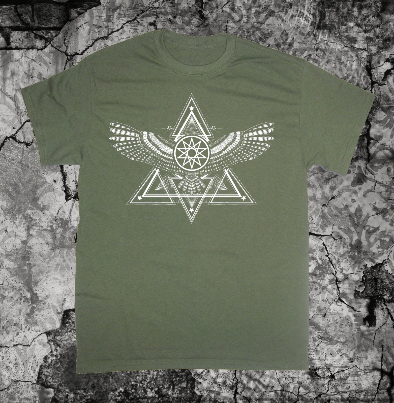 Eagle Pyramid Shirt - Occult star Punk pentagram grunge gothic Skull Skeleton gallery