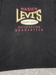 VINTAGE LEVI’S Basics Satisfaction Tee Black Tag Faded Single Stitch Large Shirt