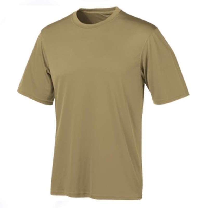 Champion Tactical TAC22 Mens Short Sleeve Double Dry T-Shirt, Desert Sand, Small gallery