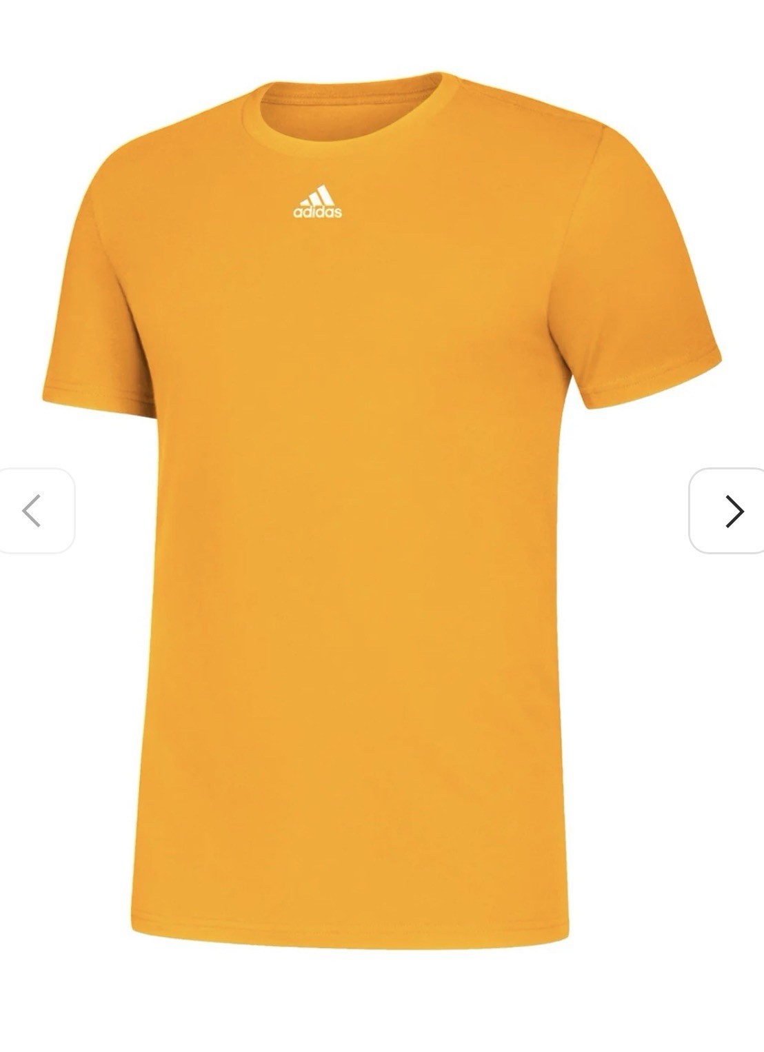 adidas Cotton Amplifier Tee Short Sleeve Gold EK0168 Men’s Size Large – NWT